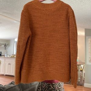 Brown orange sweater
